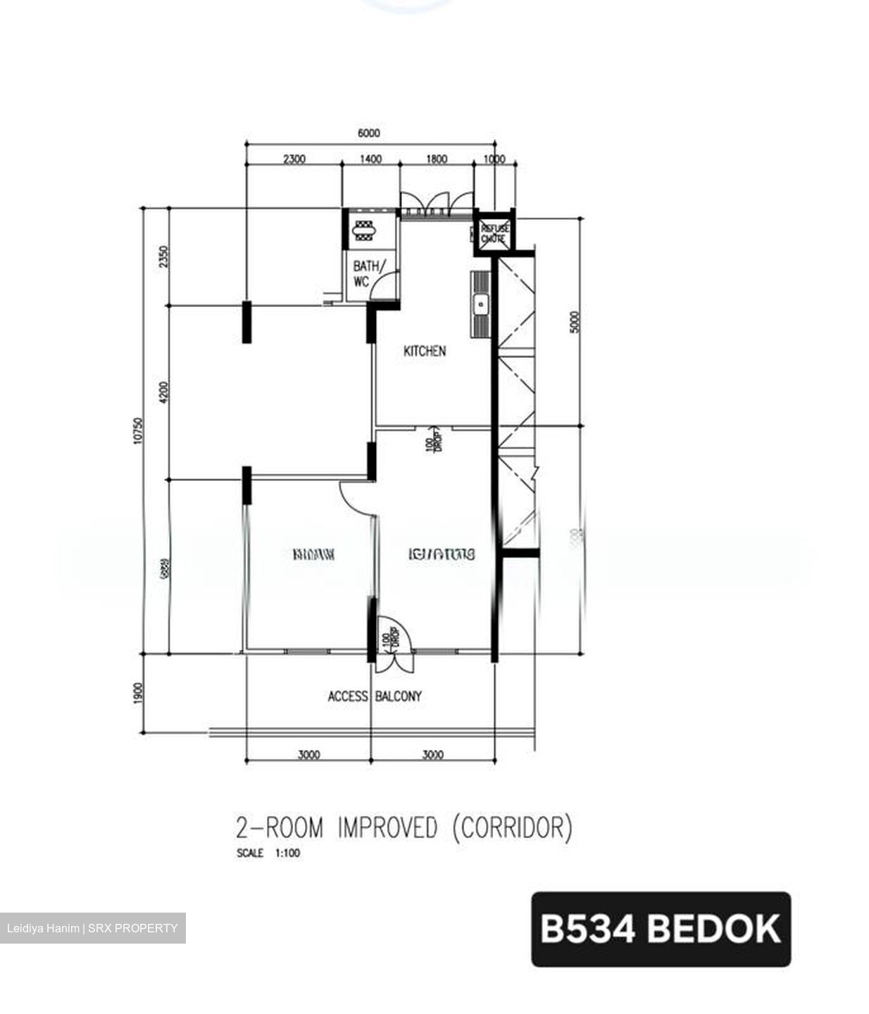 Blk 534 Bedok North Street 3 (Bedok), HDB 2 Rooms #573982791